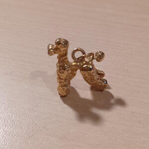 Poodle Charm For Bracelet Vintage